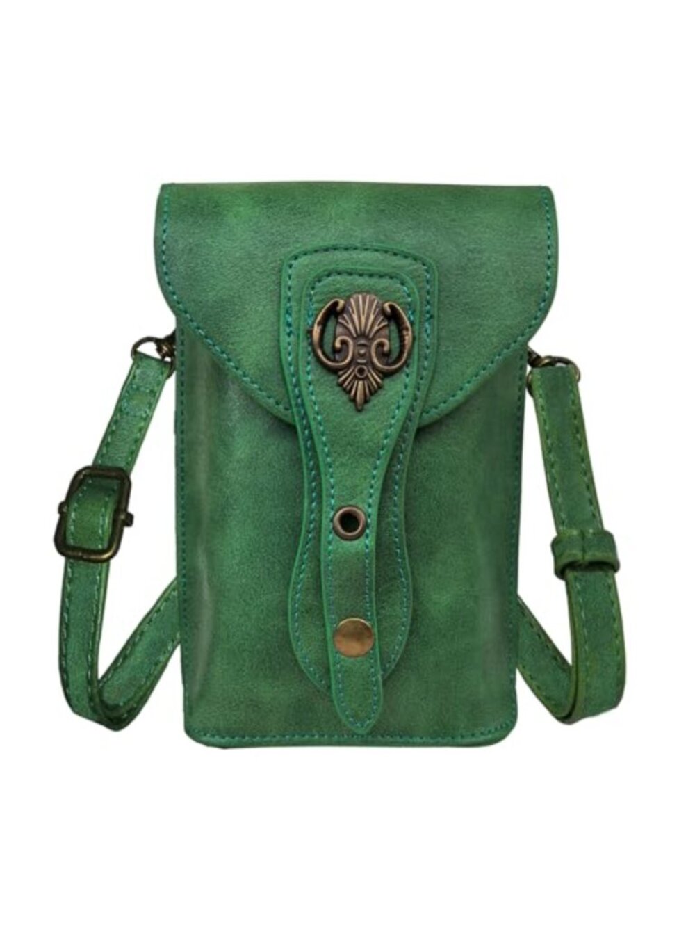 Renaissance Faux Leather Belt Pouch Small Crossbody Bag Ren Faire